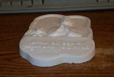 Boy & dog bed prayer plaque plaster