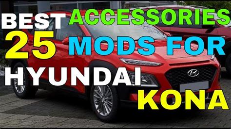 25 Different Accessories for Your Hyundai Kona Interior and Exterior