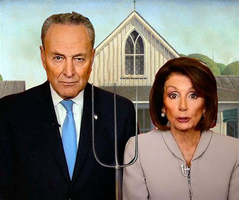 PsBattle: Chuck Schumer and Nancy Pelosi addressing America. : r ...