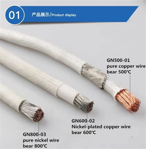 Gn500 Ultra High Temperature Heater Wire 14awg Mica Fiberglass Braided ...