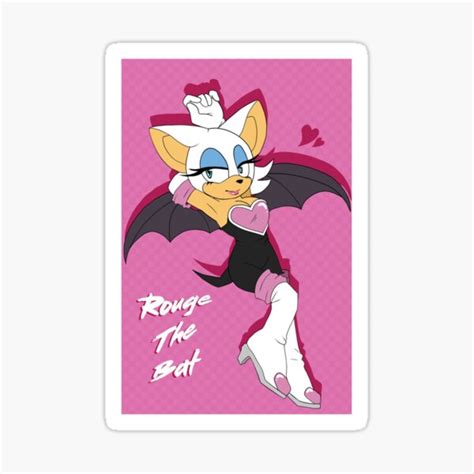 "Rouge The Bat" Sticker by KeyeskeKara | Redbubble