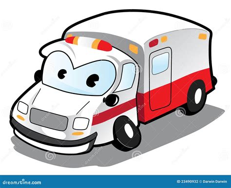 Cartoon Ambulance Stock Photography - Image: 23490932