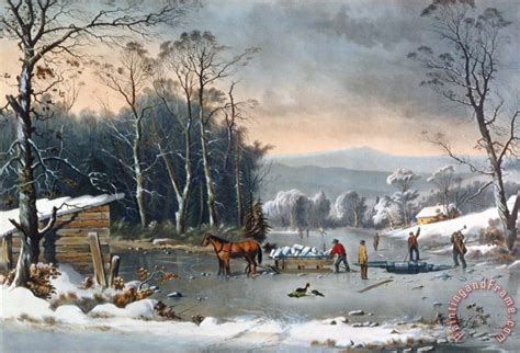 Currier and Ives Winter in the Country painting - Winter in the Country ...