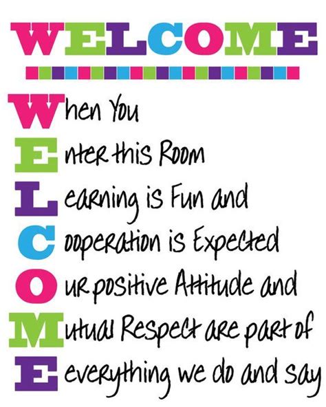 WELCOME Classroom Sign Instant Download by JustForYouInvites, $3.00: | Classroom signs ...