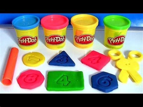 Play Doh Chalkboard Back To School Playset Learn Shapes & Numbers 123 with PlayDough 2015 ...