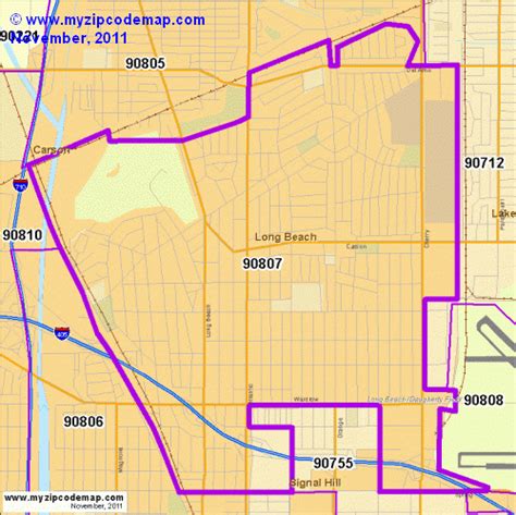 Zip Code Map Of 90807 Demographic Profile Residential Housing | Beach Map