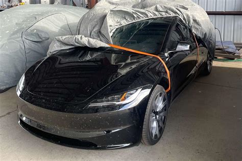 Updated Tesla Model 3 electric car snapped again | CarExpert