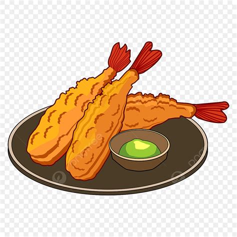 Shrimp Tempura Clipart Hd PNG, Japanese Prawn Tempura, Tempura ...