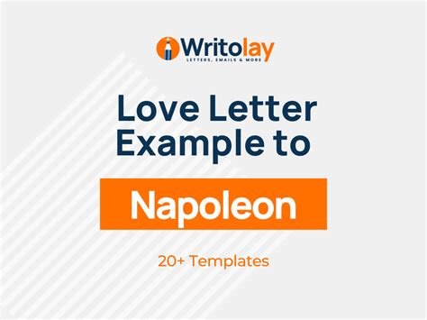 Napoleon Love Letters: 4 Templates - Writolay