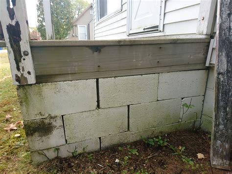 Dry Stacked Cinder Block Front Porch, Repair? - Concrete, Stone ...