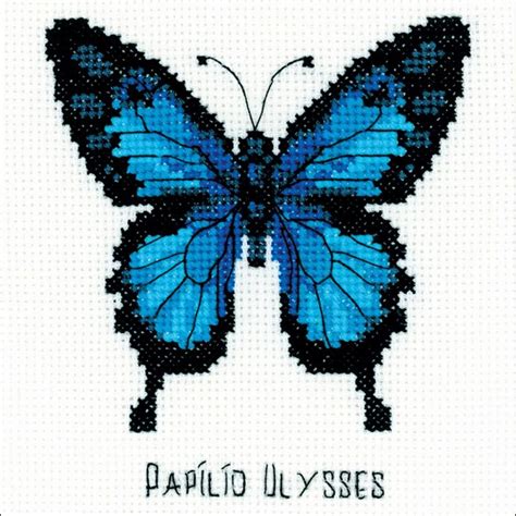 Ulysses Butterfly Counted Cross Stitch Kit | Butterfly cross stitch ...