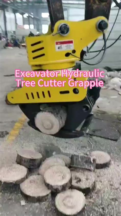 Excavator Tree Cutter Clamp Saw Hydraulic Log Grab Saw Timber Rotating ...