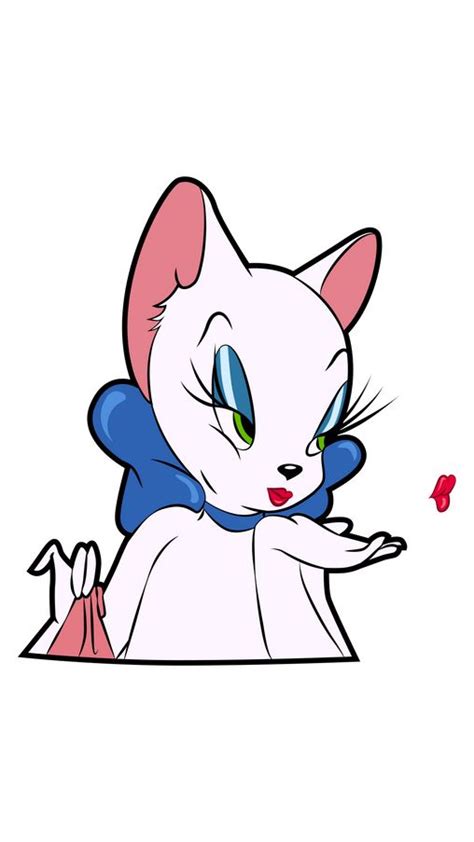 Tom and Jerry Toodles Galore Blow Kiss Sticker in 2022 | Tom and jerry ...