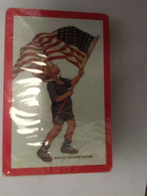 Nos Vintage Playing Cards Little Boy With United States - Etsy