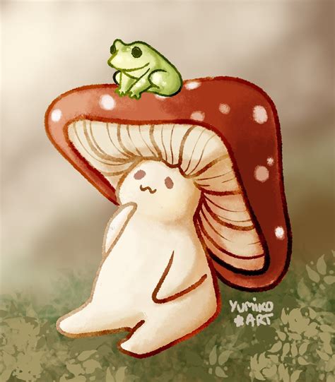 Mushroom Drawing Wallpaper