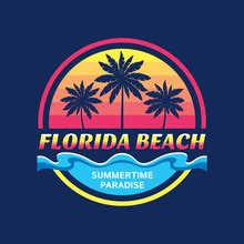 Florida Beaches Travel Poster Free Stock Photo - Public Domain Pictures