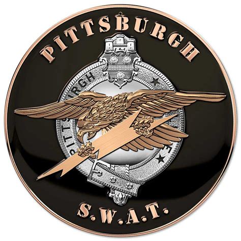 Pittsburgh Police Department (SWAT TEAM) Badge Metal Sign 14" | North Bay Listings