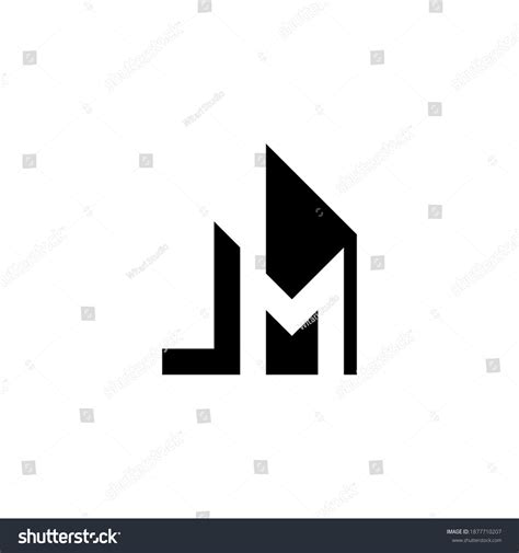 J M Initial Building Logo Design Stock Vector (Royalty Free) 1877710207 | Shutterstock