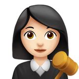 👩🏻‍⚖️ Woman Judge: Light Skin Tone Emoji on Apple iOS 10.3