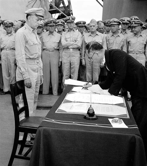 Japan Surrenders September 2, 1945 | Japan surrenders, Uss missouri, Japan