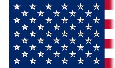 American Flag 50 Stars - Diy Craft Layering American Flag 50 Stars ...