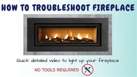 How to troubleshoot Gas fireplace - YouTube