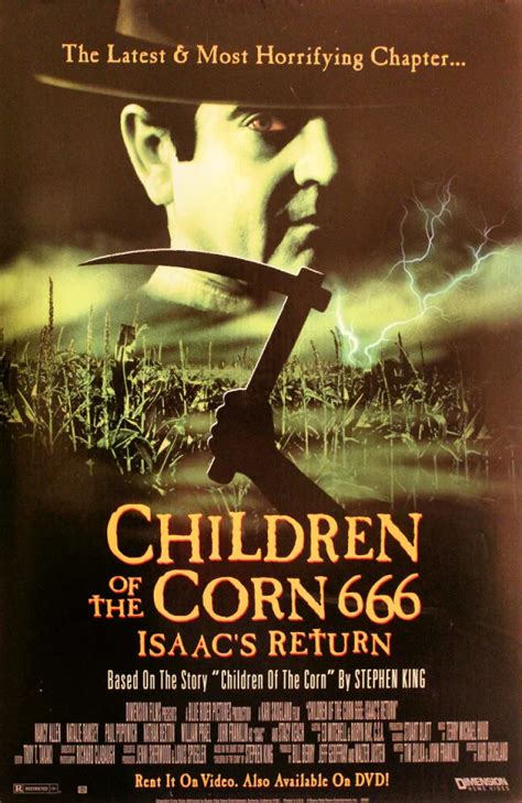 Children of the Corn 666: Isaac's Return Vintage Concert Poster, Oct 19, 1999 at Wolfgang's