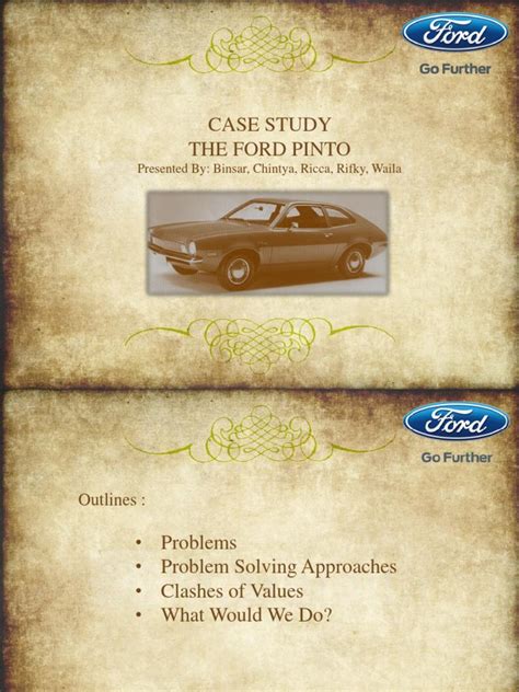 Case Study Ford Pinto | Ford Motor Company | Car