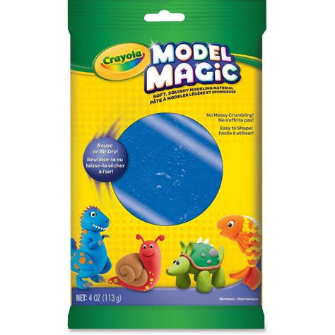 Crayola 4 Ounce Blue Model Magic Clay Like Modeling Material, Beginner ...