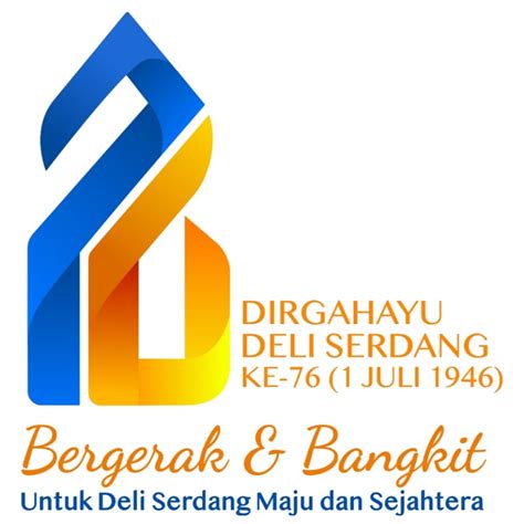 Download Logo HUT Deli Serdang ke-76 Tahun 2022, PNG PDF JPG