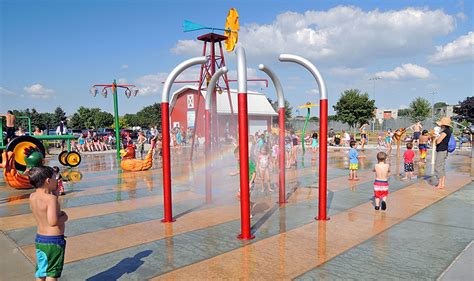 Municipal Splashpad Designs - Landscape Architecture - Ayres