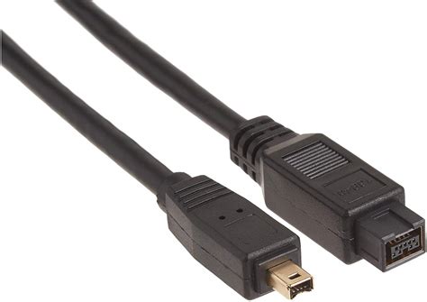 Firewire (IEEE 1394) Cable Black 180cm (6 feet) - 4-pin to 9-pin Connectors