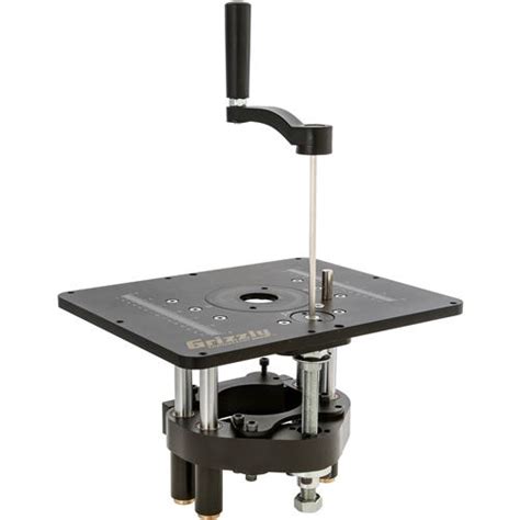 Router Lift with 12" x 9" Table Insert - Grizzly Industrial