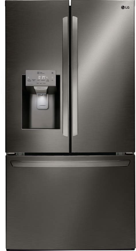 Black stainless steel Counter-Depth Refrigerators at Lowes.com