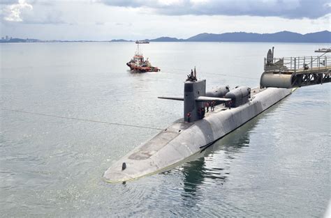 SEPANGGAR, Malaysia (Nov. 18, 2015) Guided missile submarine USS Ohio (SSGN 726) gets underway ...