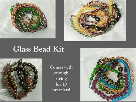 Glass Bead Kits w/Elastic - crystalsbysabeads.com