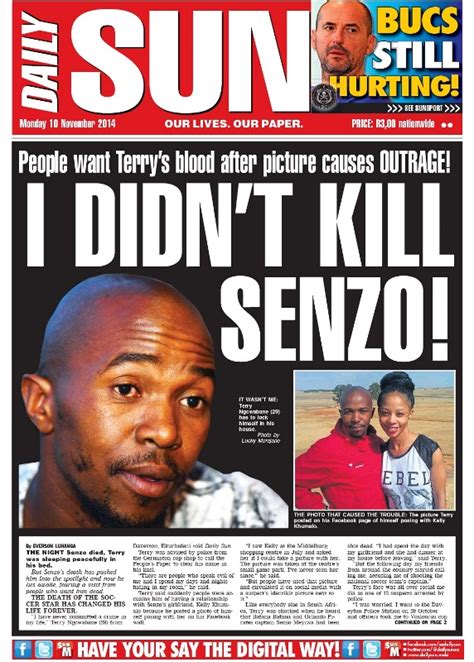 "I didn`t kill Senzo" - Daily Sun - RSS news | Politicsweb