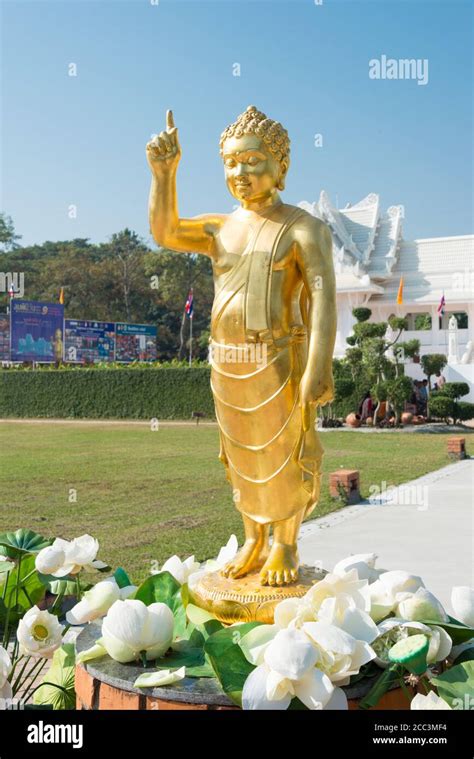 Lumbini, Nepal - Buddha Statue at The Royal Thai Monastery in Lumbini ...