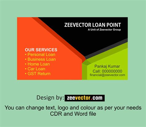 Business Card Template Word - FREE Vector Design - Cdr, Ai, EPS, PNG, SVG