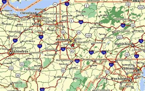 Map Of Ohio And Pennsylvania | Maps Of Ohio