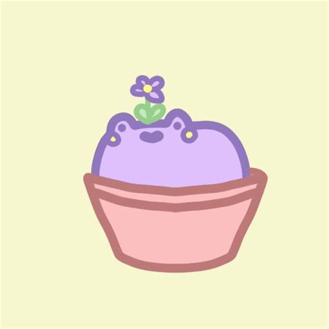 purple frog profile picture | Cute doodles drawings, Cute frogs, Cute ...