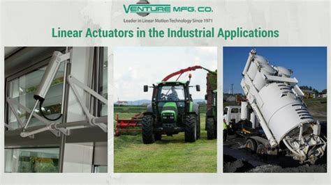 How Electric Linear Actuators Helpful in Industrial Applications - Venture Mfg Co.