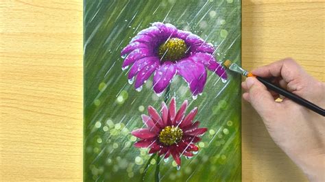 Rainy Day Painting / Acrylic Painting for Beginners / STEP by STEP #233 - YouTube