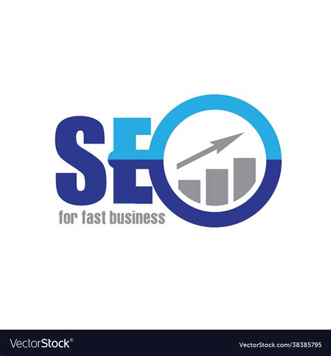 Seo logo designs for business chart and promotion Vector Image