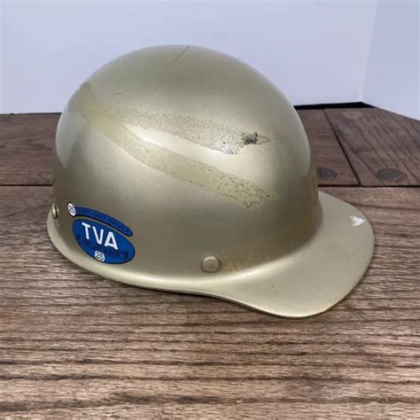 VINTAGE SKULLGARD HARD Hat MSA Helmet Fiberglass Tennessee Valley Authority £68.63 - PicClick UK