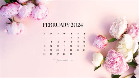 February 2024 Calendar Desktop Wallpapers | EntheosWeb