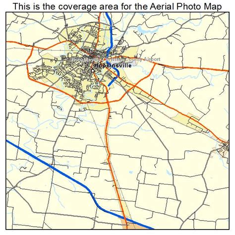 Aerial Photography Map of Hopkinsville, KY Kentucky