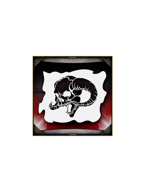 Skull 17 Airbrush Stencil Template - For Painting Motorcycles