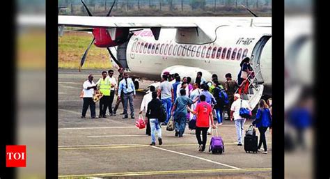 A year on, Kolhapur airport operates over 2,000 flights | Kolhapur News - Times of India