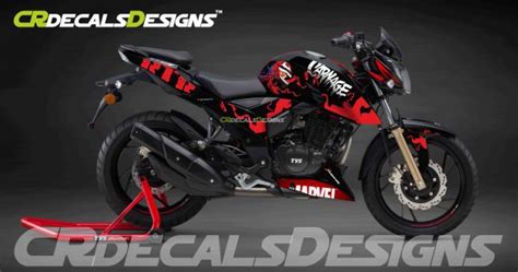 TVS APACHE RTR 200/160 4v Custom Decals Wrap Stickers CARNAGE Kit – CR Decals Designs